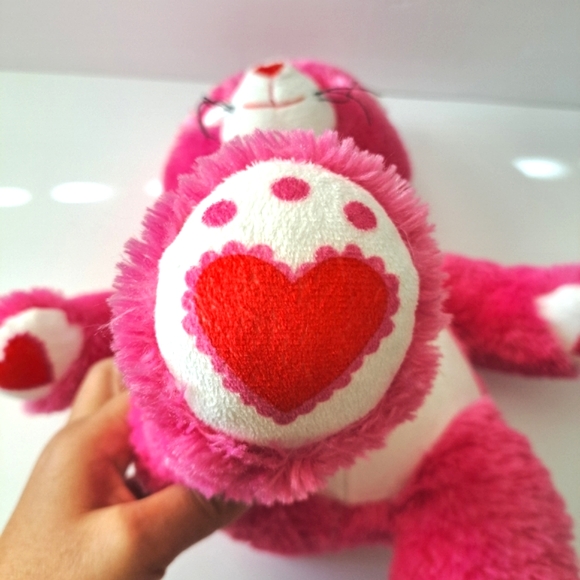 Build-A-Bear 2011 Kisses Fur You Hot Pink & White Kitty Plush Stuffed Cat 17" - Picture 10 of 14